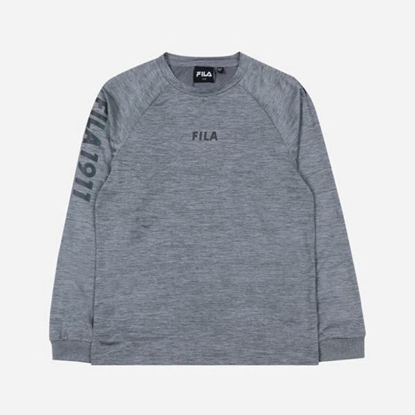 Fila Tričká Detske Siva - Aurora Crew Neck L/S Vypredaj - Slovakia 23781-XGOA